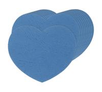 100pcs Cuori 3x2.5" Azzurro per Decor