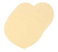 100Pcs Cuori 3x2.5" Beige Decor