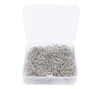 100Pcs Cycle Shaped Paper Clips Bulk | Cute Colored Stainless Steel Clips for Office/School/Home | Decorative Notebook Organizer with Storage Box (Silver)