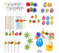 100PCS Decorazioni per Cocktail,Fuochi d'Artificio, Bastoncini per Cocktail