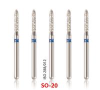 100pcs Dental Diamond Frese FG 1.6mm bur for High/Fast speed handpiece SANDENT