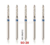 100pcs Dental Diamond Frese FG 1.6mm bur for High/Fast speed handpiece SANDENT