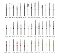100PCS Dental Frese Diamantate Per Turbina Dentista fresas de diamante