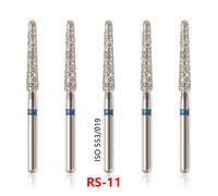 100pcs Dentale Diamond Burs bur For High Speed Handpiece Friction Grip FG1.6mm