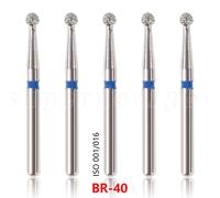 100pcs Dentale Diamond Burs bur For High Speed Handpiece Friction Grip FG1.6mm