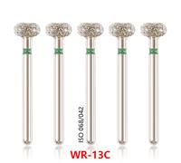 100pcs Dentale Diamond Burs bur For High Speed Handpiece Friction Grip FG1.6mm