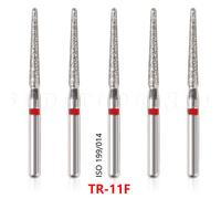 100pcs Dentale Diamond Burs bur For High Speed Handpiece Friction Grip FG1.6mm