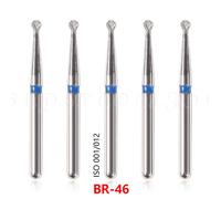 100pcs Dentale Diamond Burs bur For High Speed Handpiece Friction Grip FG1.6mm