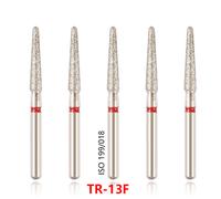 100pcs Dentale Diamond Burs bur For High Speed Handpiece Friction Grip FG1.6mm