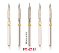 100pcs Dentale Diamond Burs bur For High Speed Handpiece Friction Grip FG1.6mm