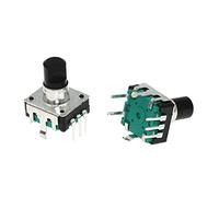 100PCS Encoder rotativo a 360 gradi EC12 RE12 Encoder audio Codifica 5 pin 24 posizioni con interruttore a pulsante Lunghezza impugnatura 12,5 mm