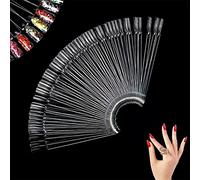 100pcs Espositore Unghie Attrezzi di Nail Art di Disegno del Ventilatore Espositore a Ventaglio Falso Nail