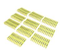 100PCS Etichetta Auricolare per Pecora con Lettere Orecchio di Agnello 001-100 Numero Etichetta per Bestiame in Plastica Integrata Colorfast Orecchio per Bestiame per Bovini