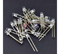100PCS F3 3mm Flash Colorato RGB Testa Rotonda Trasparente Evidenziare Self-Flash LED Diode Perline