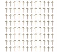 100Pcs Fence Nails 4.9cm Compact Easy Installation Steel Wire Fencing Nails Screws for Field Garden Farm