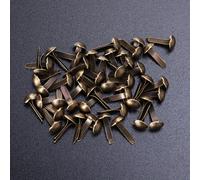 100pcs fermagli per carta galvanoplastica perni in metallo rotondo per
