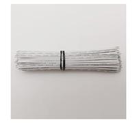 100Pcs Filo elettronico stagnato a doppia testa 24AWG Fili del cavo del ponticello Compatible With tagliere Compatible With blu verde giallo nero rosso bianco(White,8cm)