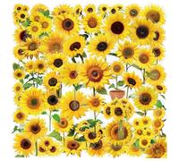 100Pcs Fiore Tema Diario Adesivo Impermeabile PET per Scrapbooking Notebook Cassa Del Telefono Del Computer Portatile Abbellimento Fiore a tema