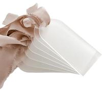 100pcs Frosted Acrilico Matrimonio Vuoto Place Card Arco Trasparente Regalo Tag Kit Targhetta Nome Tabella Posti A sedere Fai Da Te Segna Luogo Per Fine Lavorazione