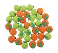 100pcs Fruit Pencil Erasers Toy Set Mini Apple And Orange Shaped Puzzle Erasers for Kids Prizes Game Rewards Party Favors Back To School