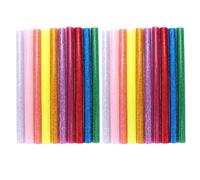 100Pcs Glitter Hot Melt Glue Rod Colorful Hot Melt Colla stick adesivo per fai