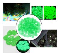 100PCS Glow in The Dark Giardino Pebbles Stones per Interni ed Esterni Casa