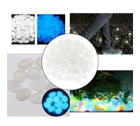 100PCS Glow in The Dark Giardino Pebbles Stones per Interni ed Esterni Casa