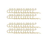 100Pcs Golden Earring Accessories for Female Jewelry Making DIY Simple Design Ear Hook 0.5Mm Wire