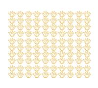 100pcs Hand Shaped Paper Clips Metal Rustproof Office School Supplies Mini Paperclip for Document Organization File Fixing Bookmark Christmas Gifts (Yellow)