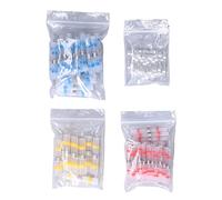 100Pcs Heat Shrink Butt Connectors, Terminali a Crimpare Isolati, Impermeabili con Saldatura, Kit di Giunzione Elettrica - Isolamento e Tenuta, Facile Identificazione,