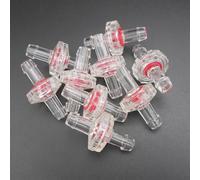 100PCS HQ 7MM Valvola di arresto di diametro uguale Anti-riflusso M7 Valvola di ritegno for tubo in silicone Acquario Serbatoio 6mm 7mm 8mm Tubo * FD872X100