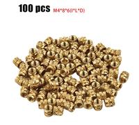 100PCS Inserto Filettato Alta Durezza Stabilità Dado Ottone Filettatura Interna