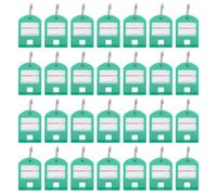 100pcs Key Tags Luggage Id Label Number Tag For Keys Bags Hotel Split Ring Chain Accessory Name Identification Per Uffici