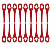 100Pcs Lame di Ricambio Tagliaerba compatibili per IKRA IART 2520 Coltelli di Rricambio Plastica tagliabordi