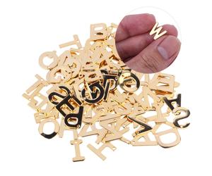 100pcs lettere pendenti gioielli in acciaio inossidabile fai da te che fanno
