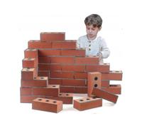 100pcs Life Size Foam Building Bricks 1.6x0.8x0.45cm for Construction Role Play And Pretend Play-2025-ss