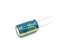 100pcs/lot 10uf400V aluminum electrolytic capacitor size 10 * 17mm 400V 10uf 20% Capacitance Meters
