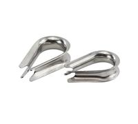 100pcs/Lot Stainless Steel Wire Rope Rigging Thimbles Per Funi