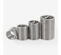100pcs M7 Screw Bushing Helicoil Wire Thread Repair Inserts, M7*1 * 2D Wire Thread Insert Stainless Steel 304 Wire Screw Sleeve