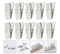 100pcs Metal Badge Clips Rafforzato le cinghie di primavera Schede d'identità