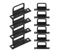 100Pcs Metal Picture Hangers Black L Shaped Frame Hooks for Home Use