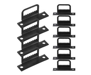100Pcs Metal Picture Hangers Black L Shaped Frame Hooks for Home Use
