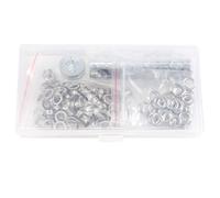 100Pcs Metallo Occhielli Set 6mm Passacavo Anelli Kit Con Supporto Boxe Asta per