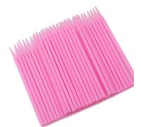 100pcs Micro Applicatore Pennelli Ciglia Extension Tamponi Rosa Elegante e Popolare