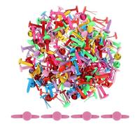 100pcs Mini Brads Modello Clip Metallo Fermagli di Carta Spalati Spalati Testa Rotonda per Scuola Scrapbooking Clip Metallo Rotondo