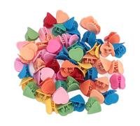 100pcs Mini Cuore Artiglio Clip Piccolo Carino Tornante Mini Fermagli per Capelli per Le Donne Colorati Pinze per Capelli Antiscivolo Piccole Clip di Plastica Dei Capelli Accessori Decorazione Dei