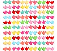 100Pcs Mini Perline per Capelli Colorate, BetterJonny Perline in Plastica Fermagli Anellini Piccoli Forcina Capelli Treccine per Feste Festival Raduni e Vita Quotidiana Corone