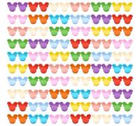 100Pcs Mini Perline per Capelli Colorate, BetterJonny Perline in Plastica Fermagli Anellini Piccoli Forcina Capelli Treccine per Feste Festival Raduni e Vita Quotidiana Animali