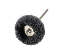 100PCS Mini spazzola Paglietta abrasiva Ruota abrasiva 2,35 MM gambo in fibra di nylon rettifica testa levigatura lucidatura ruota Set (100 pezzi nero)