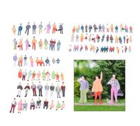 100PCS Miniature Persone Set 1: 50 1: 75 1: 100 Rapporto ABS Modello Treno | 100PCS per le persone in miniatura di plastica 1: 50 1: 75 1: 100 Rapporto architettonico sabbia tavolo Display Scena